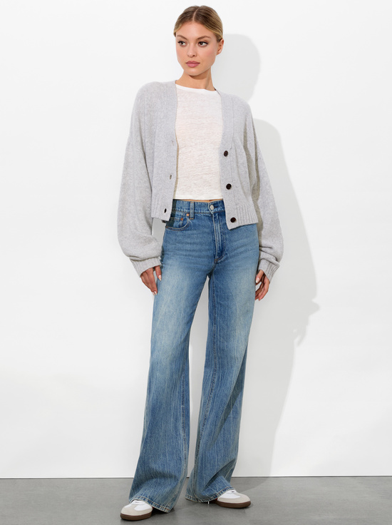 STORM GREY HEATHER-ATTICUS CARDIGAN