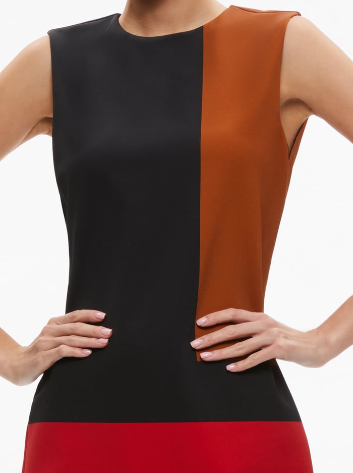 WYNELL MINI DRESS - MULTI COLORBLOCK image 3 - Alice And Olivia