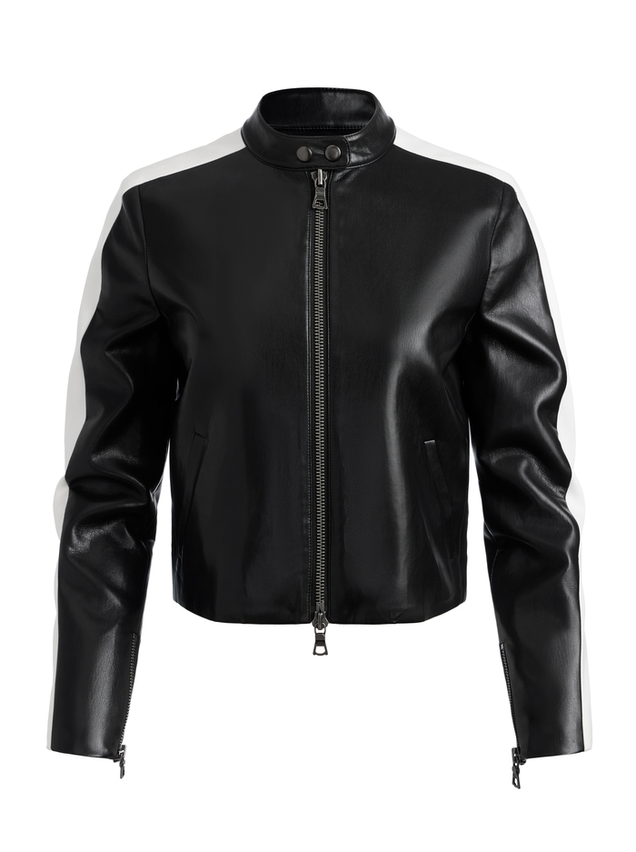 RICKIE VEGAN MOTO JACKET - BLACK image 5 - Alice And Olivia