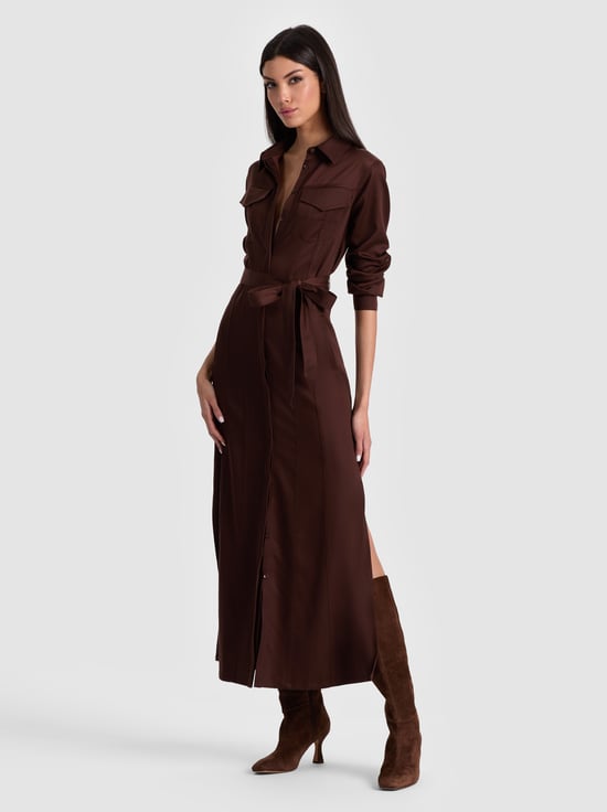 DARK CHOCOLATE-CHASSIDY MAXI DRESS