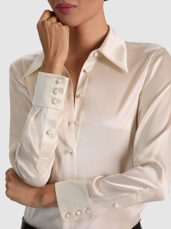 CHINO-WILLA SILK BLOUSE