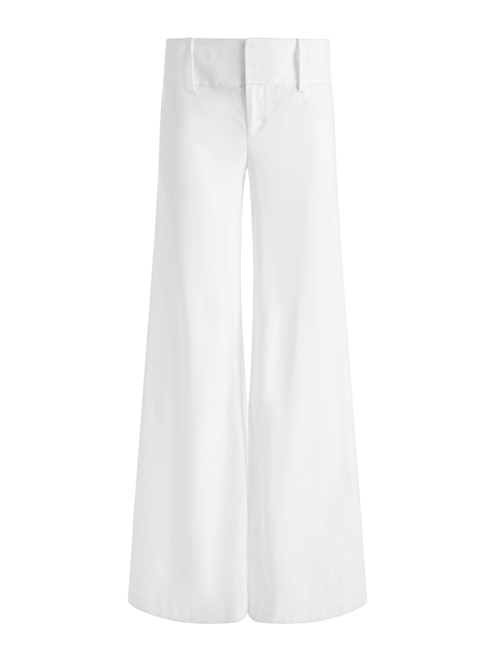 OLIVIA LINEN PANT - OFF WHITE image 5 - Alice And Olivia