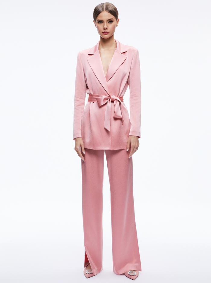 KARLEY WRAP BLAZER - ROSE image 2 - Alice And Olivia