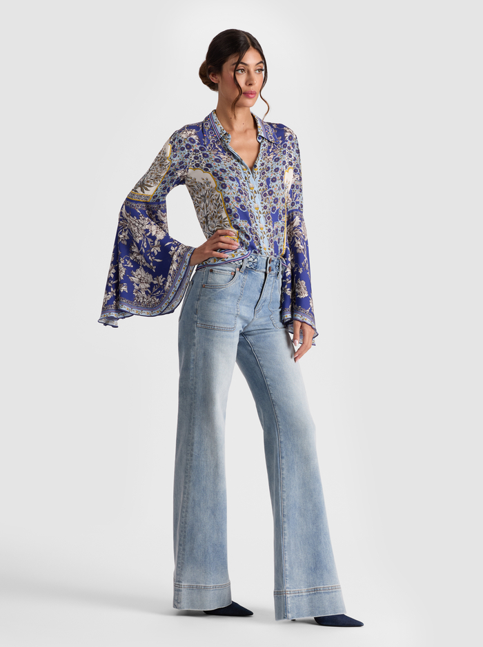 WILLA BELL SLEEVE TOP - FOREVERMORE image 4 - Alice And Olivia