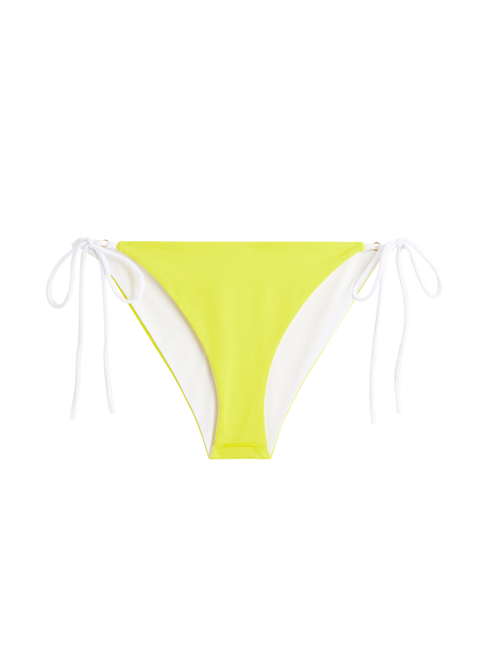 KIRA REVERSIBLE STRING BIKINI BOTTOM - WHITE/YELLOW image 6 - Alice And Olivia