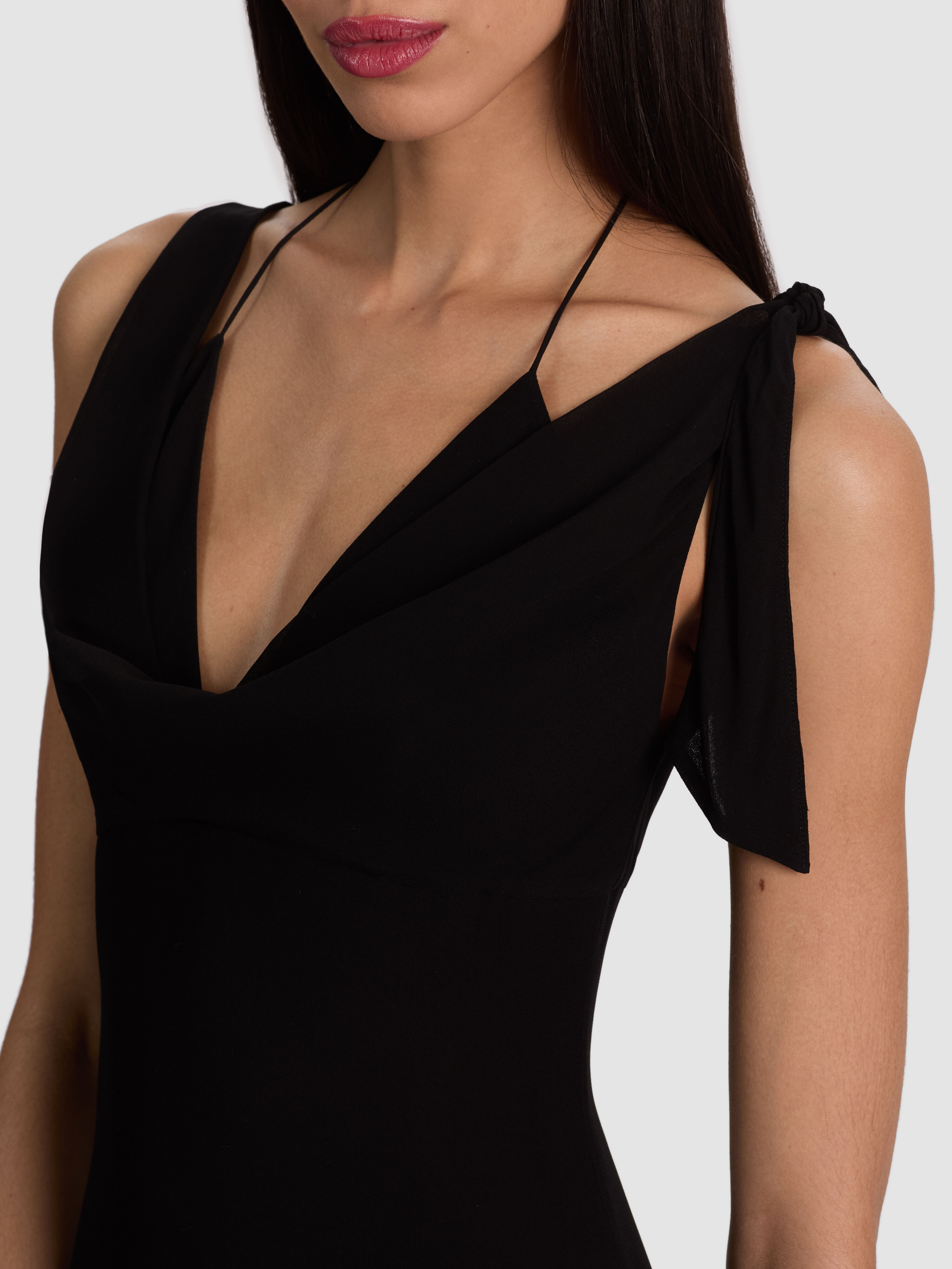 KIM CORSET SHIRT DRESS in BLACK | ALICE + OLIVIA
