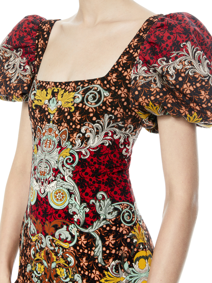 LEXIA PUFF SLEEVE MIDI DRESS - ALWAYS FOREVER MULTI image 3 - Alice And Olivia