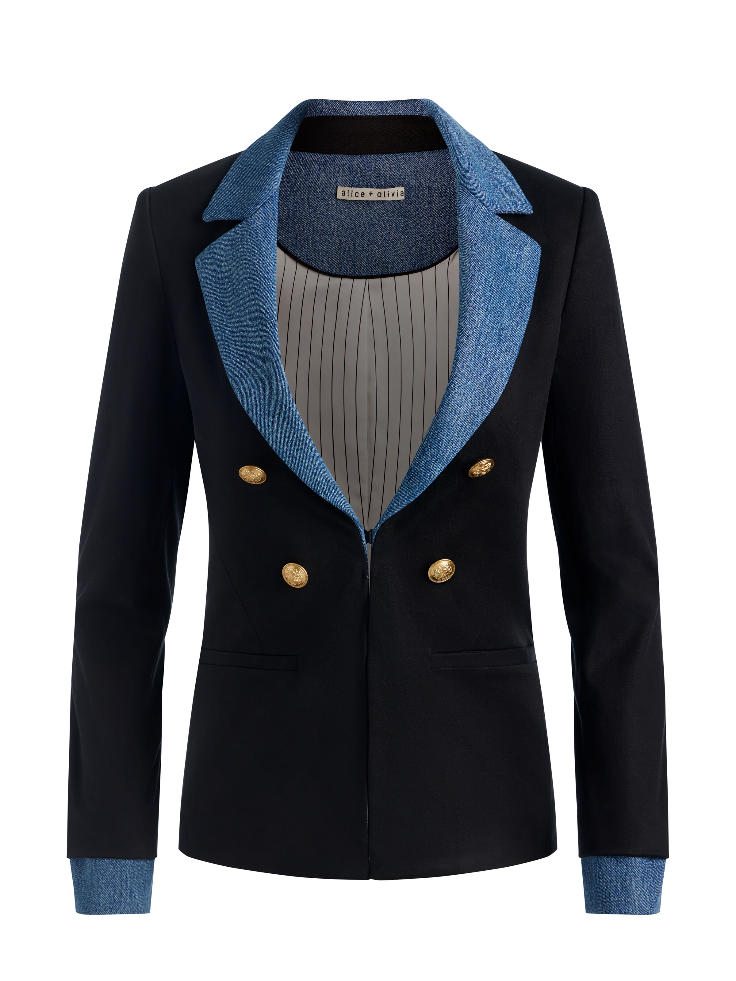 *Alice + Olivia* ストライプブレザー テーラードジャケット Women's Designer Blazers | Alice + Olivia