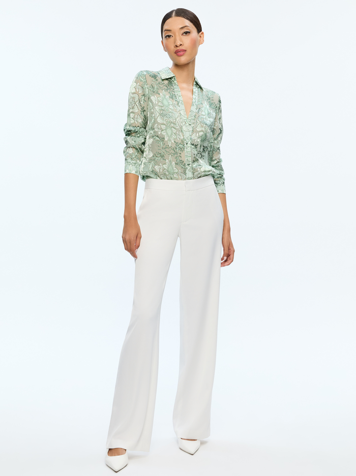 ELOISE BUTTON DOWN - VANITY PISTACHIO image 1 - Alice And Olivia