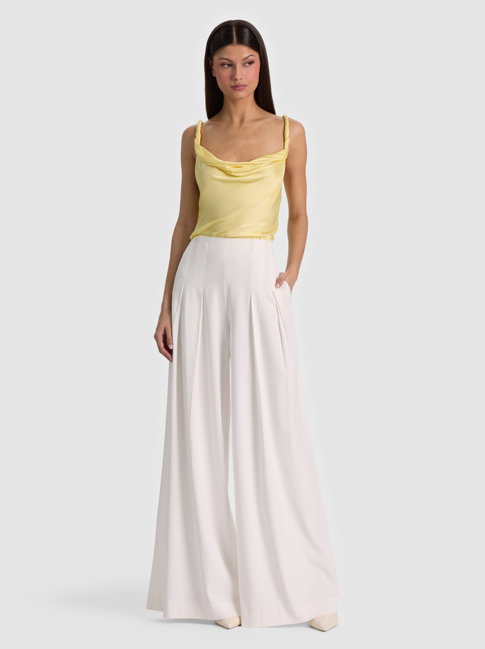 MONIQUE TWIST STRAP TANK - BUTTER image 1 - ALICE + OLIVIA