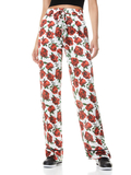 MEERA FLORAL PAJAMA PANT - LILA'S ROSE/BLK