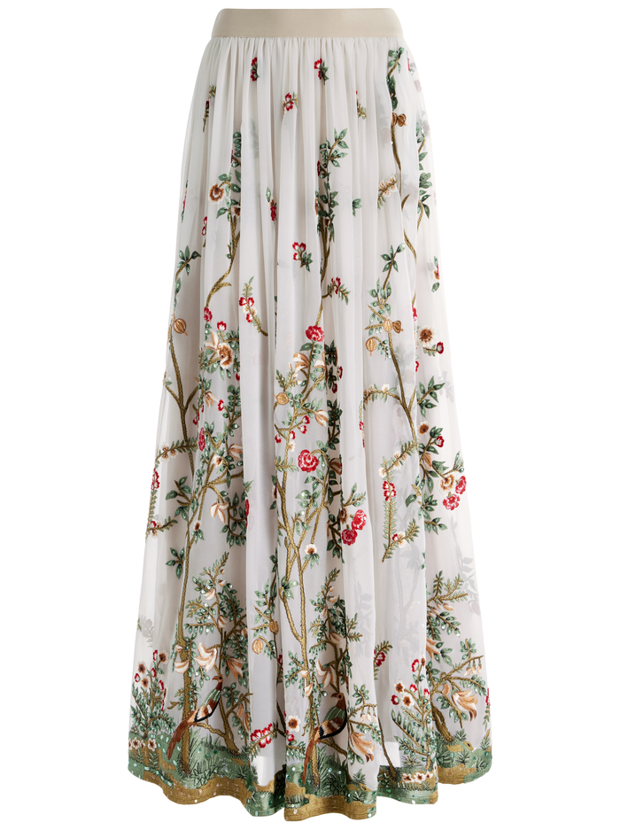 CATRINA EMBELLISHED GOWN MAXI SKIRT - CHAMPAGNE/MULTI image 5 - Alice And Olivia