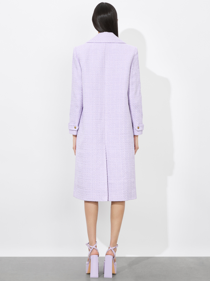 NICHOLAS DOUBLE BREASTED COAT - LILAC image 3 - Alice And Olivia