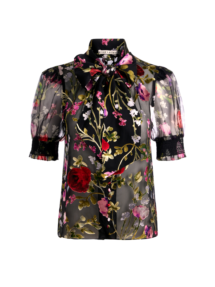 BRENTLEY BLOUSE - FLORAL DREAMS image 6 - Alice And Olivia