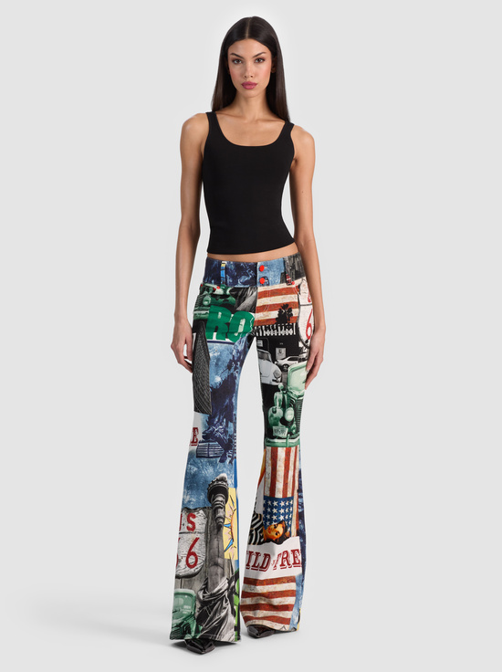 OPEN ROAD-KAI LOW RISE PRINTED JEAN