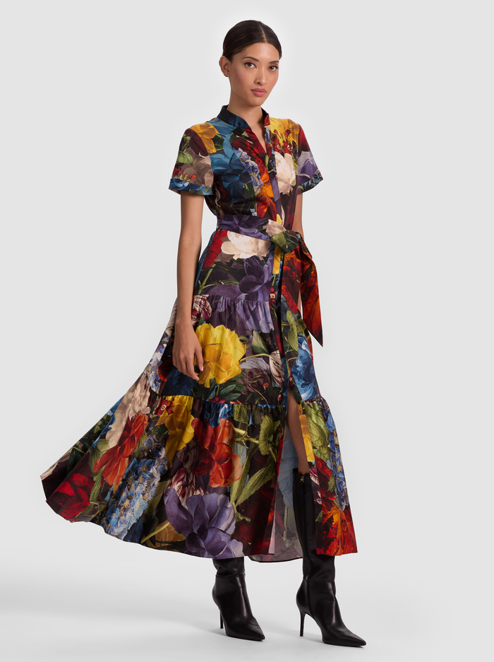 LUCY MIDI SHIRT DRESS - FLOURISH LG image 5 - Alice And Olivia