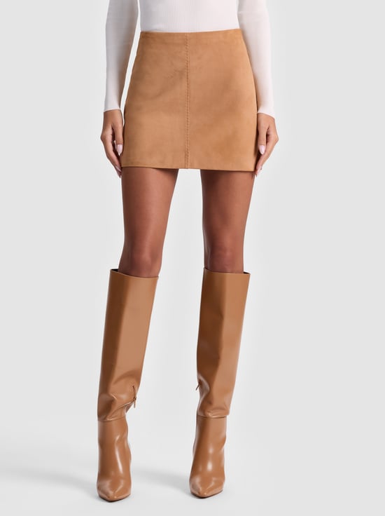 RILEY SUEDE MINI SKIRT