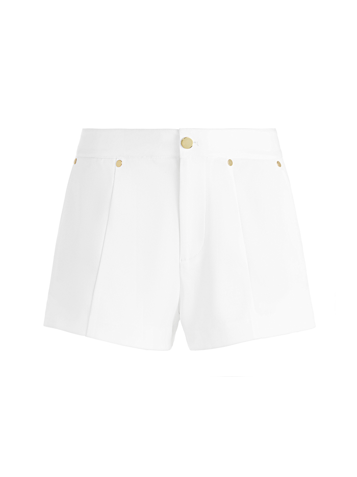 TOMMIE MID RISE SHORTS - OFF WHITE image 5 - Alice And Olivia