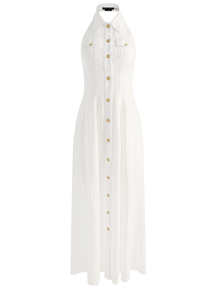 KENDALL LINEN MAXI DRESS - OFF WHITE image 5 - ALICE + OLIVIA