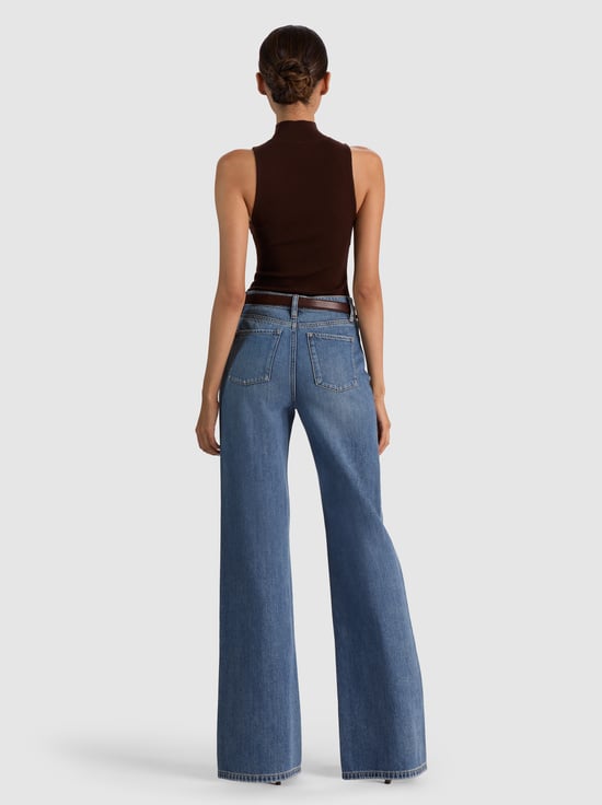 DARK CHOCOLATE-DARCEY WOOL SLEEVELESS TURTLENECK