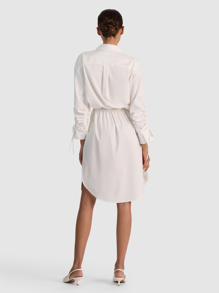 DENISE MIDI SHIRT DRESS - OFF WHITE image 2 - ALICE + OLIVIA