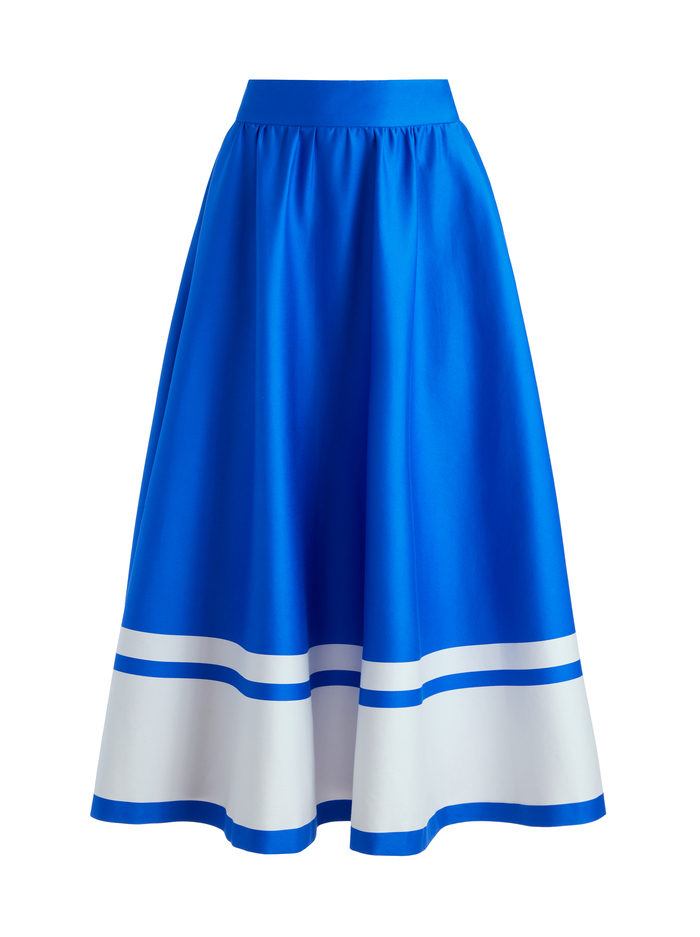 EARLA HIGH WAISTED MIDI SKIRT - BEYOND STRIPE image 5 - Alice And Olivia