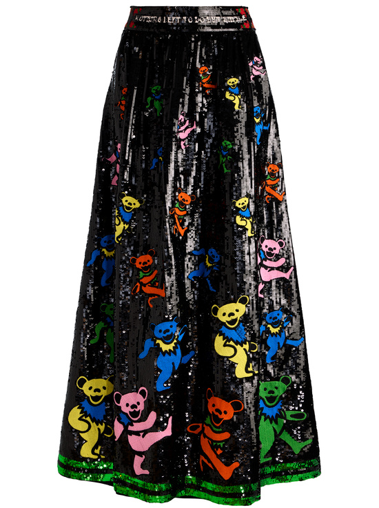 GRATEFUL BEARS BLACK-A+O X GRATEFUL DEAD TINA BALLGOWN SKIRT