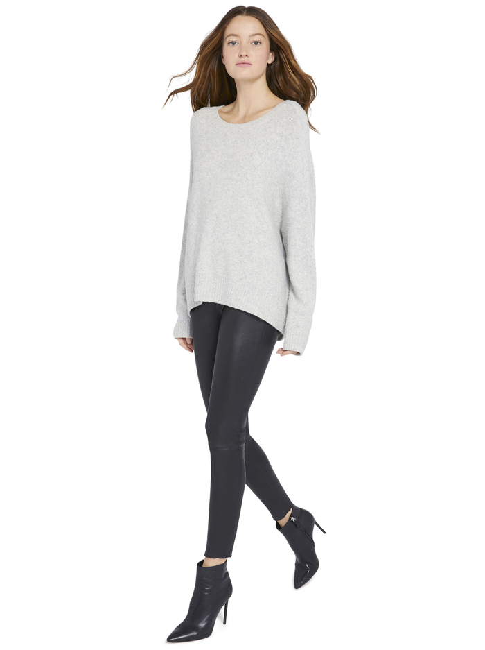 ROMA SLOUCHY PULLOVER - HEATHER GREY image 2 - Alice And Olivia