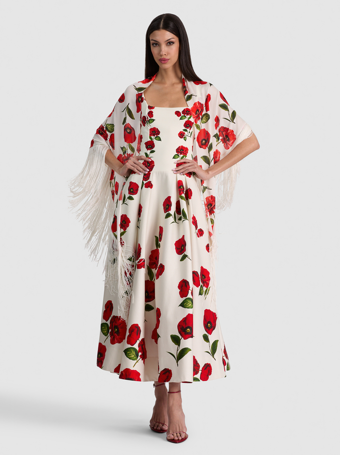 MESHA SHAWL - SUMMER POPPY image 4 - ALICE + OLIVIA