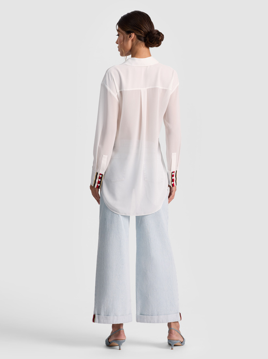 OFF WHITE-DIMITRA OVERSIZED BUTTON DOWN