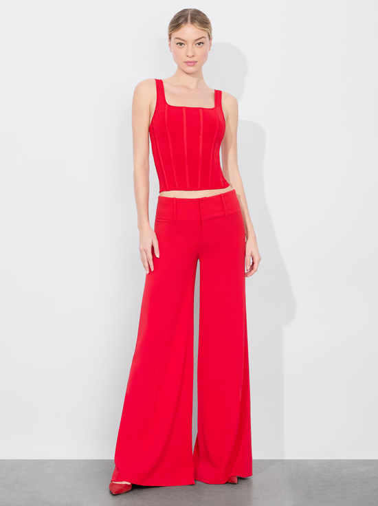 BRIGHT RUBY-SARIAH CORSET TANK