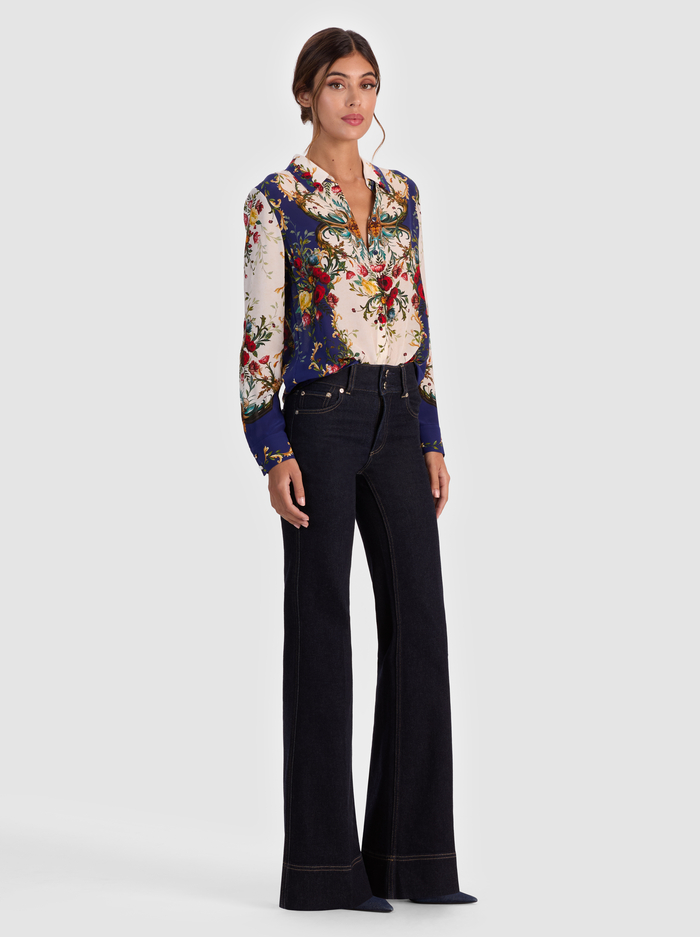 WILLA SILK BLOUSE - GILDED ROSE image 4 - Alice And Olivia
