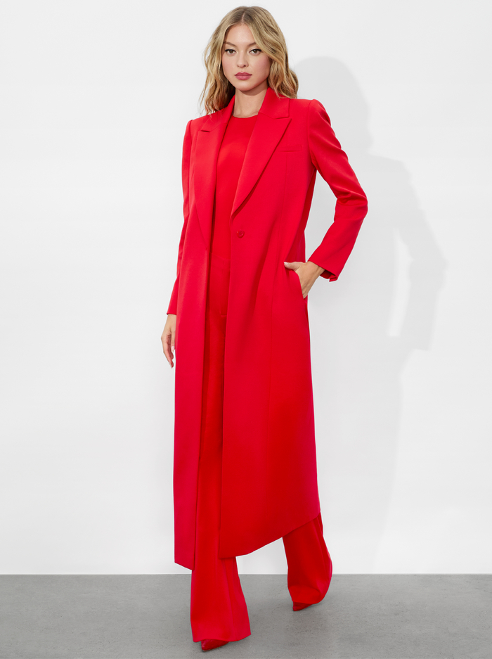 COLLEY LONG BLAZER - BRIGHT RUBY image 4 - Alice And Olivia