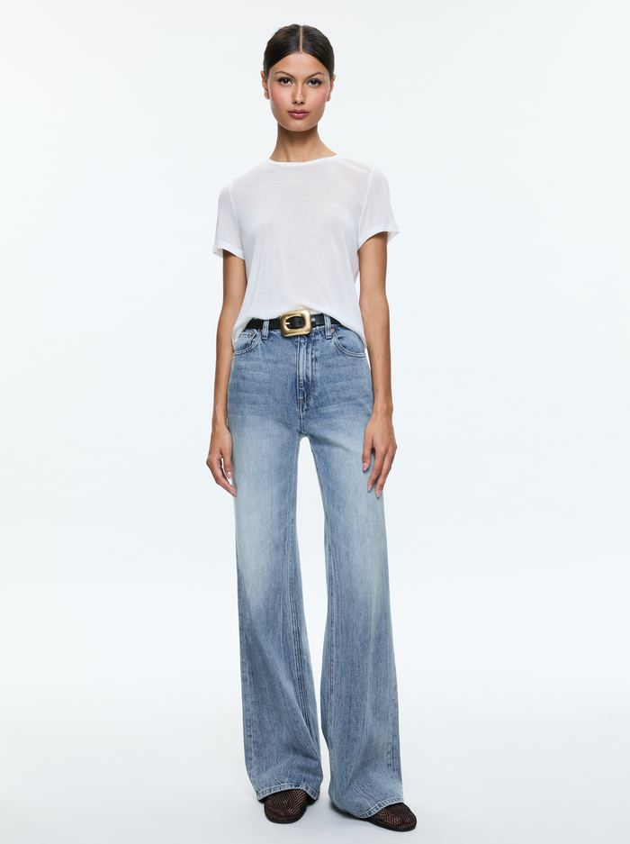 CINDY CROPPED TEE - OFF WHITE image 4 - Alice And Olivia