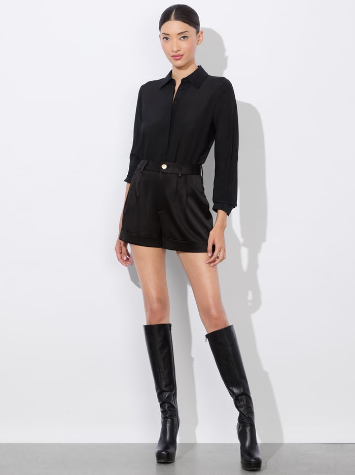 WILLA SILK BODYSUIT - BLACK image 1 - Alice And Olivia