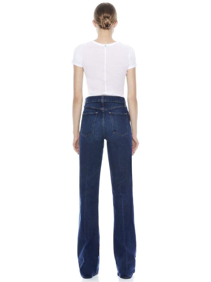 Fabulous 70's Bootcut Jean In Wedge | Alice And Olivia
