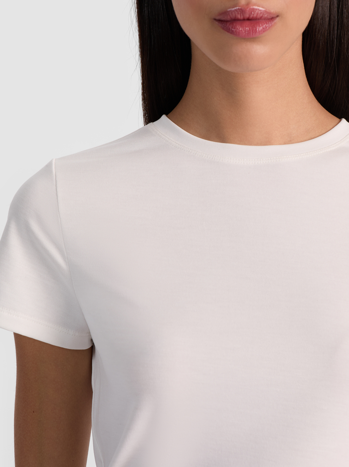 TESS BABY TEE - OFF WHITE image 3 - Alice And Olivia