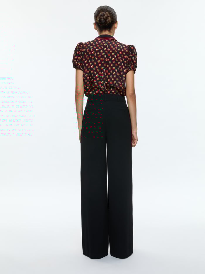 WILLA EMBROIDERED BLOUSE - PINK LADY APPLE image 2 - Alice And Olivia