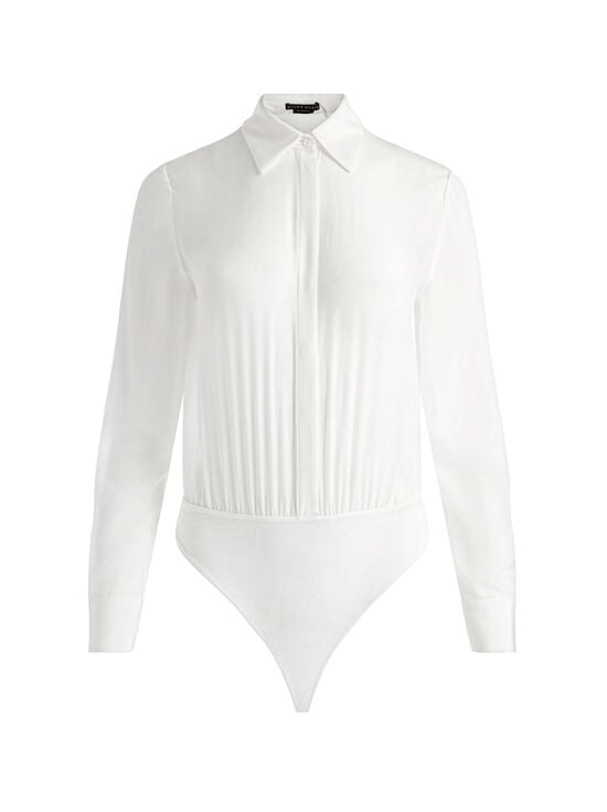 OFF WHITE-WILLA SILK BODYSUIT