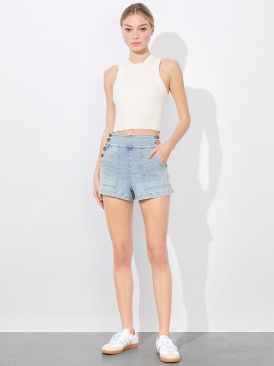 ROCKSTAR BLUE-DONALD JEAN SHORT