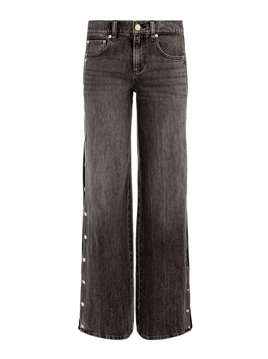 GEORGIA VINTAGE BLACK-AMAZING SNAP JEAN