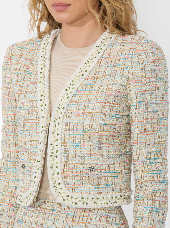 OFF WHITE MULTI-PEYTON TWEED JACKET