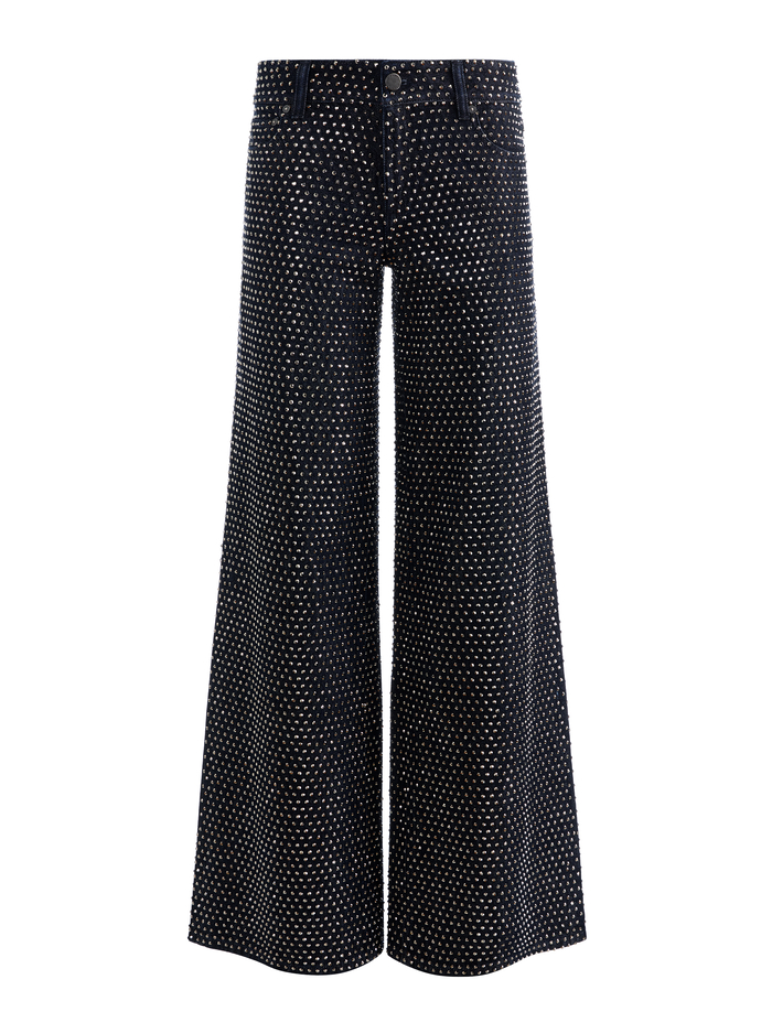 AMAZING EMBELLISHED JEAN - DARK RINSE/HEMATITE image 5 - ALICE + OLIVIA