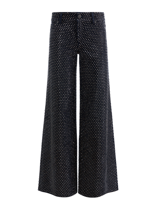 DARK RINSE/HEMATITE-AMAZING EMBELLISHED JEAN