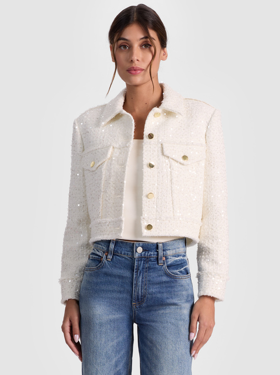 OFF WHITE-CHLOE TWEED JACKET