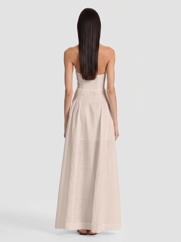 KENDALL LINEN MAXI DRESS - OATMEAL image 2 - ALICE + OLIVIA