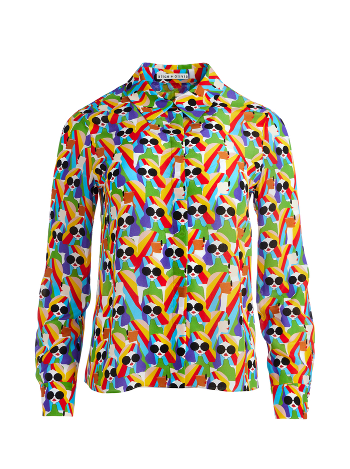 WILLA SILK BLOUSE - MOD STACE image 5 - ALICE + OLIVIA