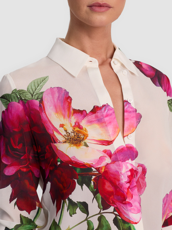 EMPRESS BLOOM OFF WHITE-WILLA SILK BLOUSE