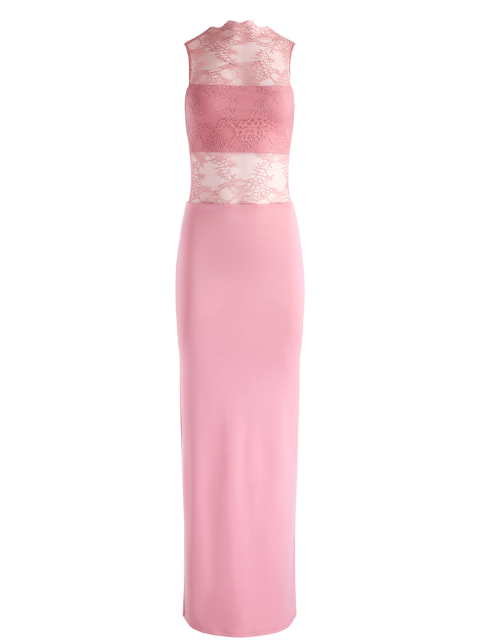 NICHOL LACE MAXI DRESS - DUSTY ROSE image 5 - Alice And Olivia