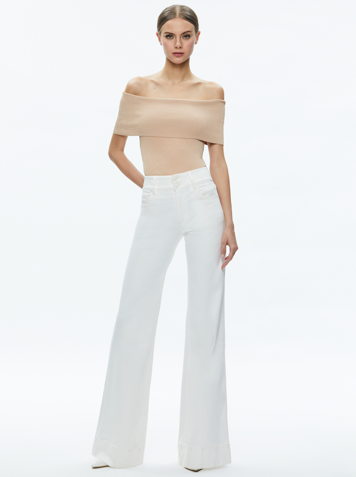 DOLAN PULLOVER - ALMOND image 4 - Alice And Olivia
